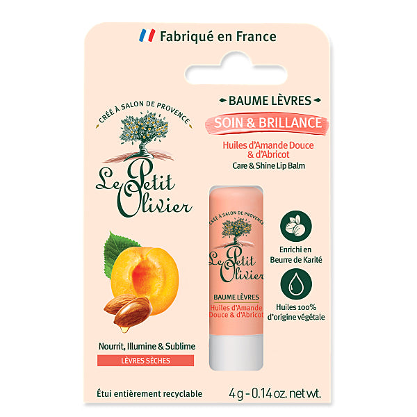 Lip Balm - Care & Shine - Sweet Almond and Apricot Oils