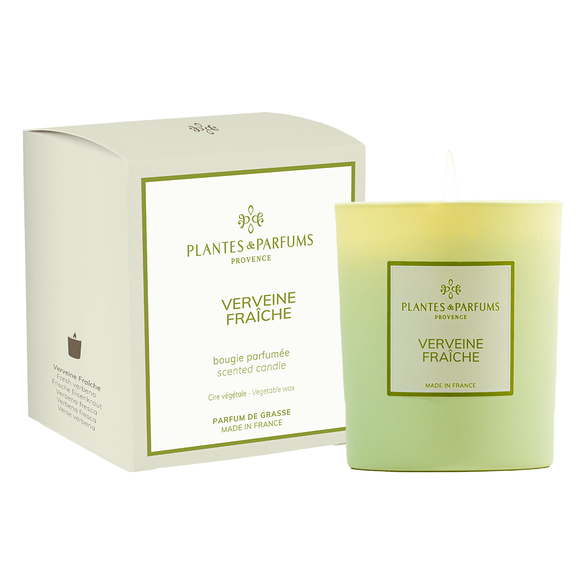 Scented Candle Fresh Verbena 180g with box