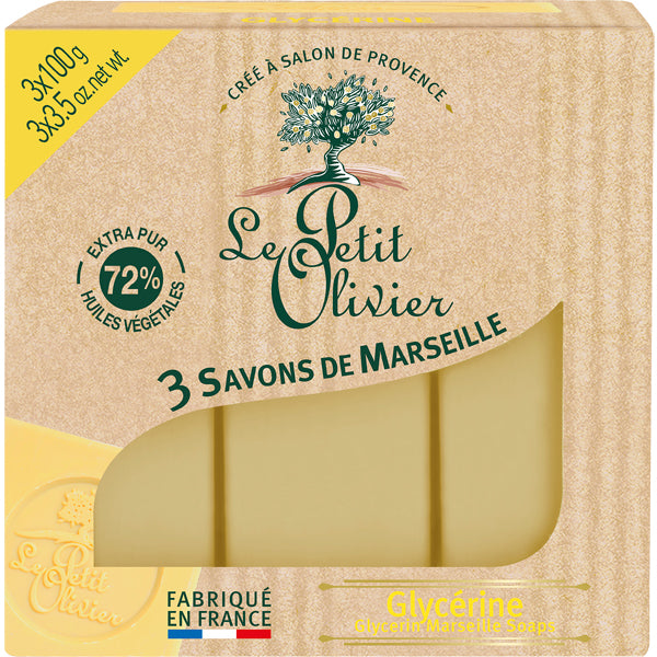 3 Yellow Glycerin Marseille Soaps