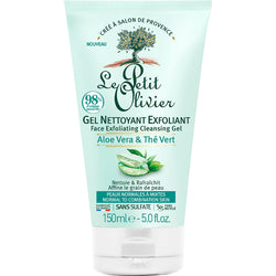 Face Exfoliating Cleansing Gel - Aloe Vera and Green Tea