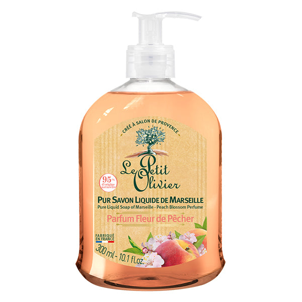 Pure liquid soap of Marseille - Peach Blossom